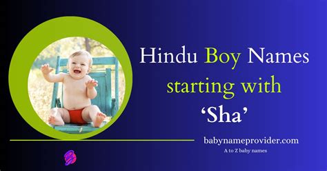 sha letter names for boy hindu